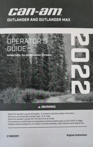 Can-Am Operator ́s Guide /Manual de instrucciones - Inglés - Outlander MAX - MY2022 - Imagen 1 de 2