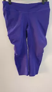 RARE NEW Women's Lululemon Purple Running Crops Capri Pants Size 8 - Picture 1 of 6