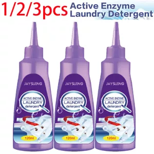 1/3x Active Enzyme Laundry Stain Remover - 120ML Garment Stubborn Stain Remover - Picture 1 of 22