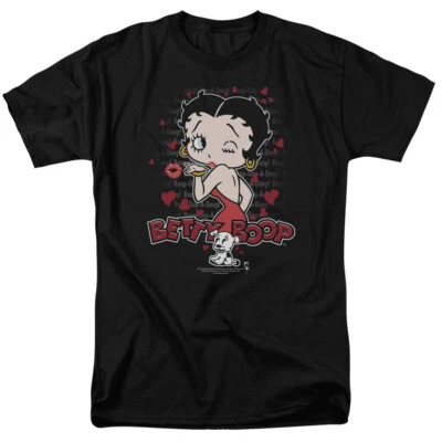 BETTY BOOP CLASSIC KISS Licensed Adult Men's Graphic Tee Shirt SM-6XL - Image 1 of 2