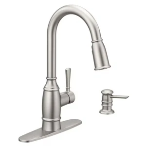 Moen Noell 87791SRS Edelstahl herunterziehbare Küchenarmatur - Bild 1 von 4