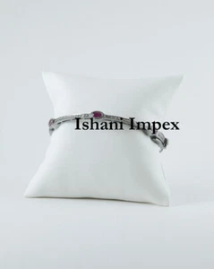 Bangle Jewelry Natural Rosecut Diamond Ruby 925 Sterling Silver Bangle - Picture 1 of 4