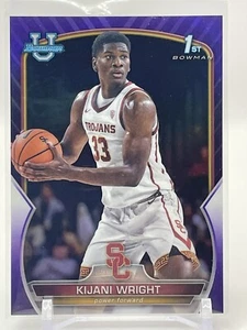Kijani Wright 2022-23 1st Bowman University Chrome #51 Purple Refractor 342/399 - Picture 1 of 3