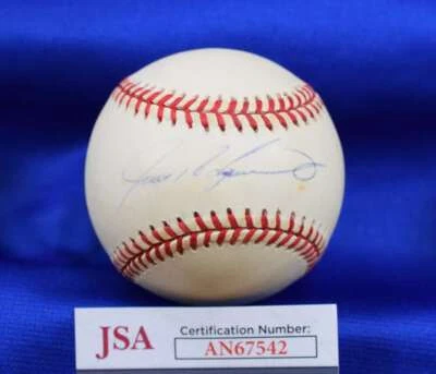 Ivan Rodriguez JSA Coa Autograph National League ONL Signed Baseball - Image 1 of 2