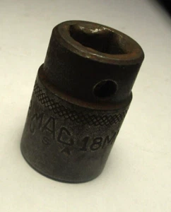 Mac VP2 18MMR 1/2" Drive 12 Point Metric 18mm Shallow Impact Socket USA - Picture 1 of 2