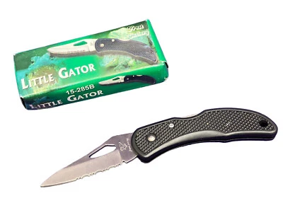 Cuchillo de Bolsillo Frost Cutlery Little Gator Hoja de Acero Inoxidable 3" Cerrado 15-285B Foto 1 de 4
