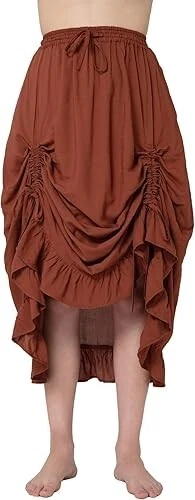 Womens Boho Gypsy Long Maxi Victorian Renaissance Pirate Peasant Skirt - Image 1 of 1