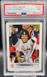 2022 Topps Update Pedro Martinez Variation SP #US50 Red Sox PSA 9 MINT - Picture 1 of 2