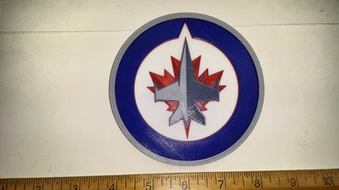 Winnipeg Jets 3D Hockey Logo - Emblem, Ornament or Magnet !! Cover