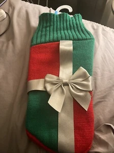 Merry & Bright Dog Christmas Holiday Ugly Sweater Size M Medium - "Your Gift" - Picture 1 of 2