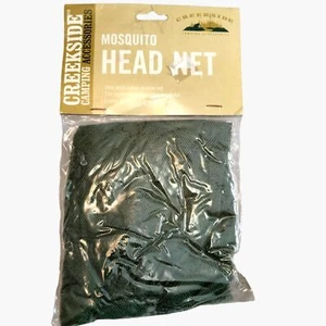Creekside Mosquito Head Net Fine Mesh insect Repellent Bugs Flies Bees Green Hat - Picture 1 of 10