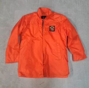 Vtg Stearns Life Jacket Coat Womens Small Petite Orange Rescue Windjammer - Picture 1 of 8