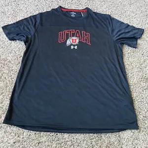 under armour Mens University Of Utah Utes Tee Black XXL Black $49.99 - Picture 1 of 5
