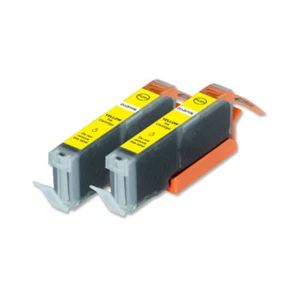 2 Tintenpatronen Gelb + LED Chip für CLI-251Y Cannon MX722 MG7120 MG7520 iP8720 - Bild 1 von 1