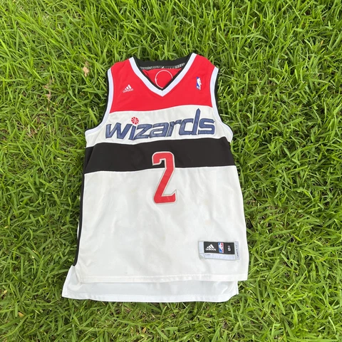 John Wall Adidas Jersey Men's S Washington Wizards White Pullover NBA Basketball Cover