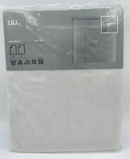 IKEA LILL 2 Pack of Sheer Mesh White Curtain Panels 110 X 118" Each NEW