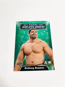 Anthony Bowens Green Main Features 086/199 2022 Upper Deck AEW Card # MF-25 - Picture 1 of 2