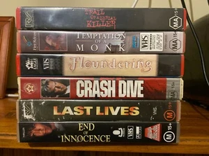 6 VHS Ex-rental Video tapes Sex Scenes Audrey Lupke Lisa Zane erotic Thriller - Picture 1 of 10