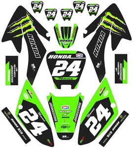 Graphic Kit for 2002-2012 Honda CRF70 CRF 70 Decals - Foto 1 di 1
