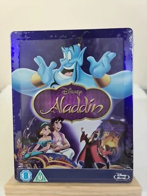 DISNEY    ALADDIN    (  1992  )   BLU-RAY    STEELBOOK,  DISPATCH    SAME    DAY - Image 1 of 4