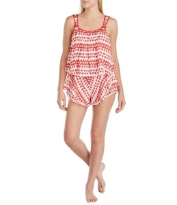 kate spade new york Mini Heart-Print Crinkled Chiffon Romper sz m new nwt red - Picture 1 of 1
