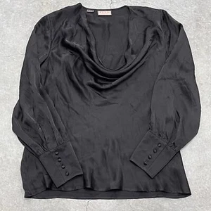 Thomas Seidenbluse rosa schwarz Langarm - Bild 1 von 4