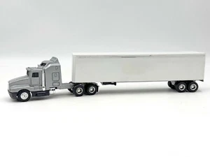 1/64 Kenworth Silver White Van Trailer Semi Truck Tractor Trailer - Picture 1 of 1