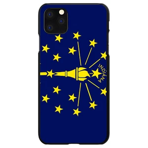 Hard Case Schutzhülle für iPhone / Samsung Galaxy Indiana Staatsflagge - Bild 1 von 38