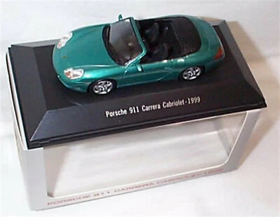 Porsche 911 Carrera Cabriolet 1999 escala 1:43 novo na caixa Porsche 911 Collection - Imagem 1 de 2
