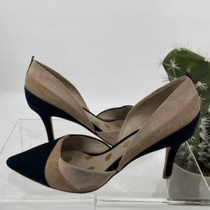 Boden Damen Henrietta spitz zulaufende Wildleder Heels 3-farbig schwarz beige blush Gr. 38 - Bild 1 von 11