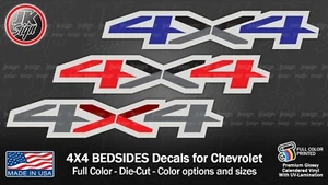 4X4 BEDSIDE Decal Die-Cut FITS on 2020-21 Chevrolet Silverado RST LTZ LT Z71 - Picture 1 of 6