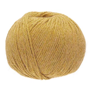 50g Baby Alpaka-Strickwolle DK in zuckergelb heather (GP: 20,32 Euro/100g) - Picture 1 of 1