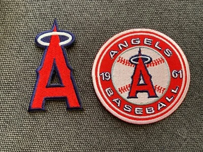LOS ANGELES ANAHEIM ANGELS SET OF 2–EMBROIDERED IRON ON PATCHES—BRAND NEW!! - Image 1 of 2