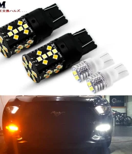 No Hyper Flash Switchback 7443 LED Turn Signal and White T10 LED bulbs Mustang - Bild 1 von 7