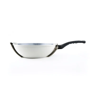 NEOFLAM Lightweight Cast Aluminum Nonstick Frying Wok, Made in Korea