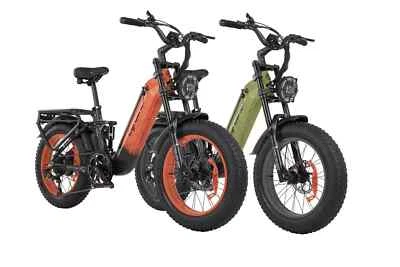 Bicicleta eléctrica Cyrusher Kommoda3.0 750W 48V20Ah 20" Mountain Fat Tire E-bike Foto 1 de 4