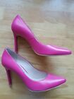 Beautiful Pink Genuine Leather Court Shoes Heels Size 5.5 New