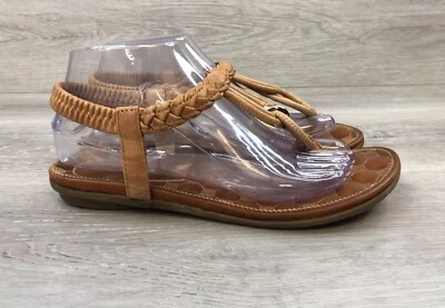 Patrizia by Spring Step Women's Sandal 10 Brown Leather Boho Slingback Shoes - Image 1 of 4