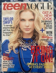 Excellent Teen Vogue Magazine, March 2009, Y2K Styles, Taylor Swift, Makeovers - Picture 1 of 13