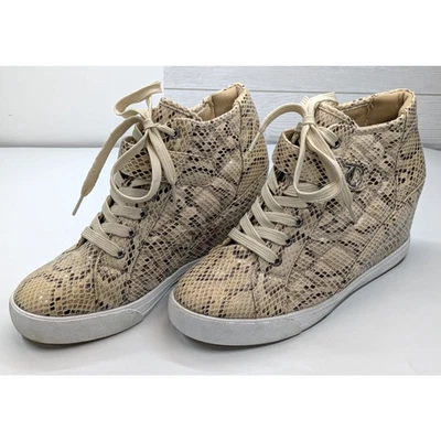 Juicy Couture JC Journey Wedge Sneakers Shoes Snakeskin Print Women 10 - Image 1 of 4