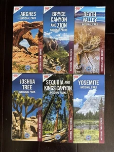 AAA-6 Map National Park Maps Lot - Arches, Bryce, Death Valley, Sequoia, Yosemite - Bild 1 von 14