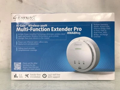 Hawking HWABN25 Hi-Gain Wireless-300N Multi-Function Extender Pro - Image 1 of 4