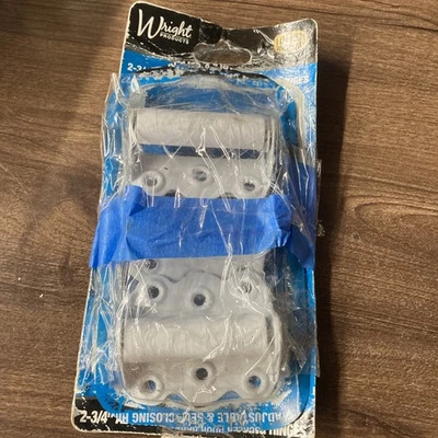 (3-Pk) Bisagras de puerta ajustables y de cierre automático Wright Products blancas 2-3/4" V226WH Foto 1 de 2