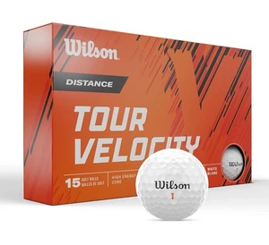 Wilson Tour Velocity Distance Golf Balls 15 Qty - NEW & SEALED - Picture 1 of 8