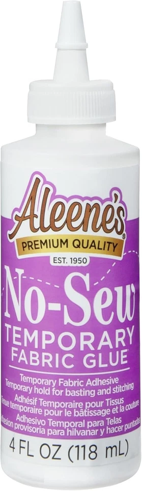 无毒可水洗织物胶水用于临时烘焙和缝合 (4 盎司) — 第 1/1 张图片