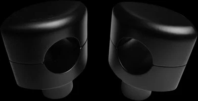 Guidão LA 1,5 polegadas liso preto liso pesado riser Yamaha V Star 650 98-16 - Imagem 1 de 3