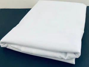 White PolyCotton Sheeting Fabric 45” x 5 yards - Picture 1 of 3