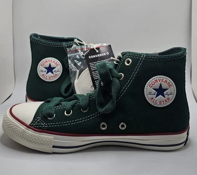 Converse Chuck Taylor All Star High Boys 5 Grade School Hunter Green Envy Suede  - Image 1 of 4