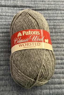 Hilo peinado Patrons 100 % lana calaaica color gris mezcla 1 madeja Foto 1 de 4