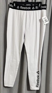Reebok Men’s XL Compression Tights, Rash Guard, Moisture Wicking, White - Picture 1 of 14